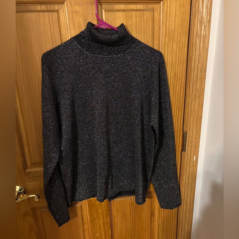 Susan Graver Style Sparkle Glitter Sweater
